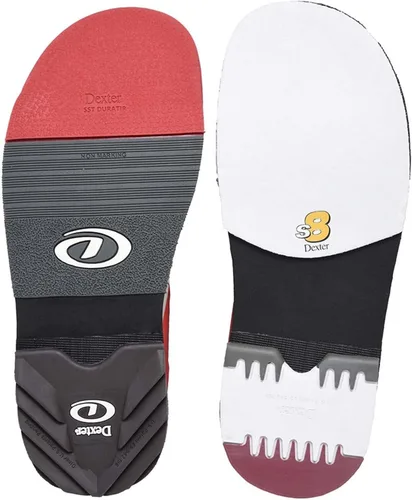 Vista 9 de Dexter Zapatos de bolos modernos para hombre Blanco/Rojo