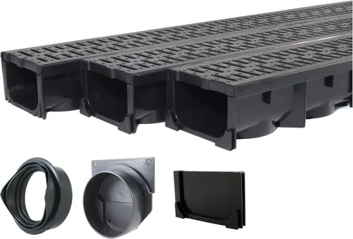 Vista 13 de URA WATER - Conector de cuatro vías para desagüe de plástico negro Serie UA-100