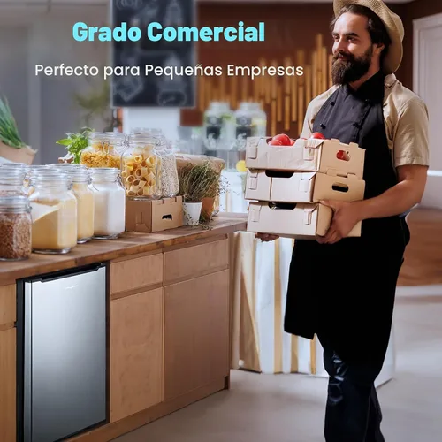 Vista 7 de Anypro Mini Congelador Vertical Compacto de 3 Pies Cúbicos con 3 Puertas de Cajón Desplegables y Termostato Ajustable, Congelador Vertical Pequeño