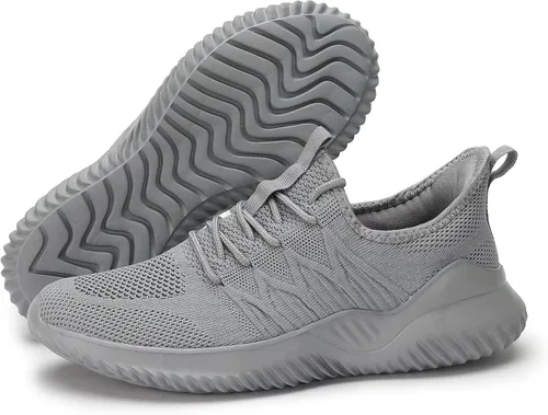 Vista 6 de Zapatos casuales para correr para hombre, ligeros, cómodos, informales, de malla, para trabajo, gimnasio, tenis, caminar, entrenamiento cruzado