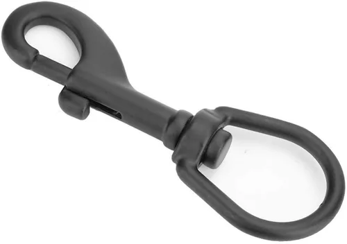 Vista 4 de Tbest Perno de doble extremo de acero inoxidable Gancho de presión de ojo giratorio Kit de gancho de perno de buceo (3.937 in negro)
