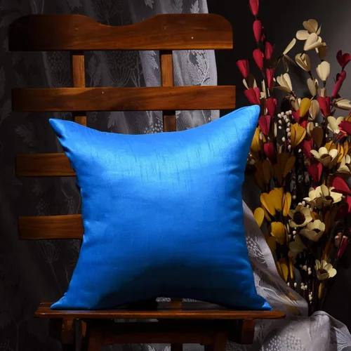 Vista 4 de Juego de 2 fundas de almohada decorativas para sofá, color azul aguamarina, almohada de granja de 12 x 12 pulgadas, fundas de almohada de seda