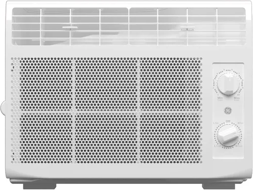 Vista 12 de GE - Unidad de aire acondicionado para ventana, 5,000 BTU para habitaciones pequeñas de hasta 150 pies cuadrados. Con ventilador ajustable manual