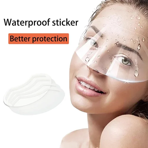 Vista 5 de 50 protectores faciales para ducha, protectores faciales de ducha, protector de ojos de plástico transparente para laca para el cabello, visera