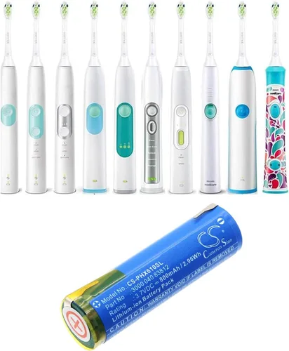 Vista 4 de VI VINTRONS Batería para Oral-B 10000, 3765, 3766, 3767, 3771, 7000, 8000, 9000, Genius X, Smart 6000