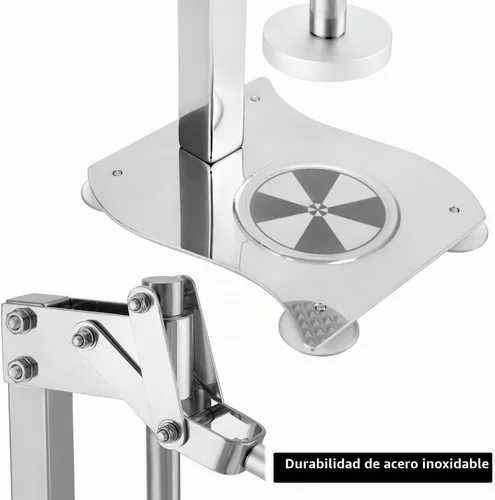 Vista 3 de QWORK Exprimidor de limón de escritorio manual resistente, 304 de acero inoxidable multifuncional naranja Juicer fruta y nueces trituradora