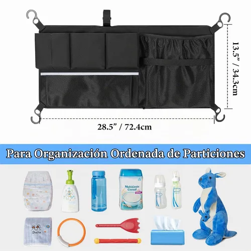 Vista 7 de HODRANT Red de carga para cochecito compatible con los modelos WONDERFOLD