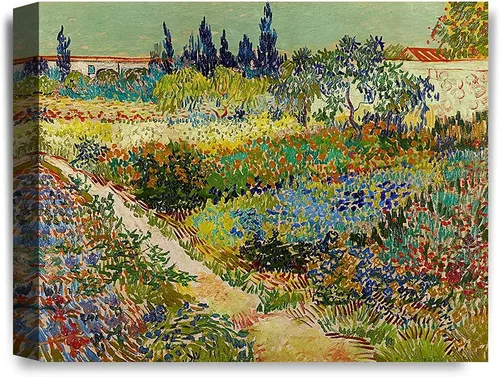 Vista 97 de IPIC - Campo de trigo con cuervos, reproducción artística de Vincent Van Gogh. Lienzo de giclée para decoración del hogar 10#F (20 x 16)