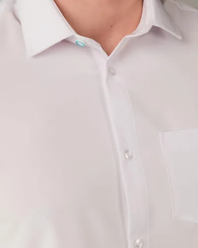 Vista 3 de &COLLAR Mens Long Sleeve White Dress Shirt, Slim and Athletic Fit