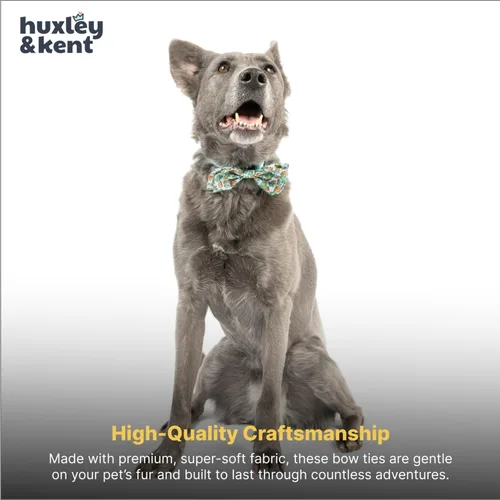 Vista 7 de Huxley & Kent - Corbata para mascotas para perros y gatos - Collar ajustable con gancho y velcro - Lindo y cómodo para fiestas y celebraciones - Soy