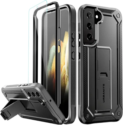 Vista 24 de URBANITE Funda protectora resistente a prueba de golpes para Samsung Galaxy S21 FE 5G, de grado militar, con protector de pantalla y soporte