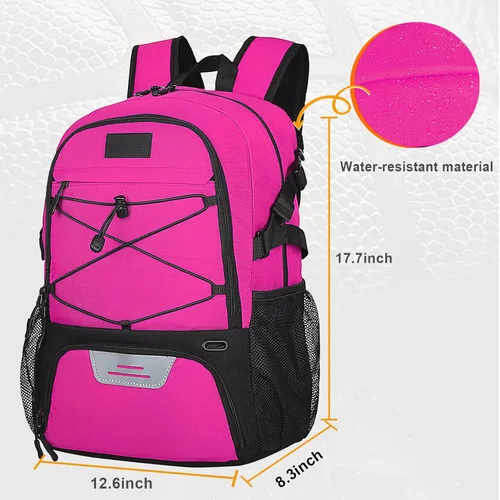 Vista 31 de Goloni Mochila de fútbol,Mochila de baloncesto con compartimento para pelotas y compartimento para zapatos,Mochila para baloncesto,Fútbol