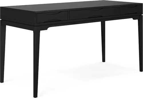 Vista 22 de SIMPLIHOME Harper 48" Wide Solid Wood Writing Desk in Black