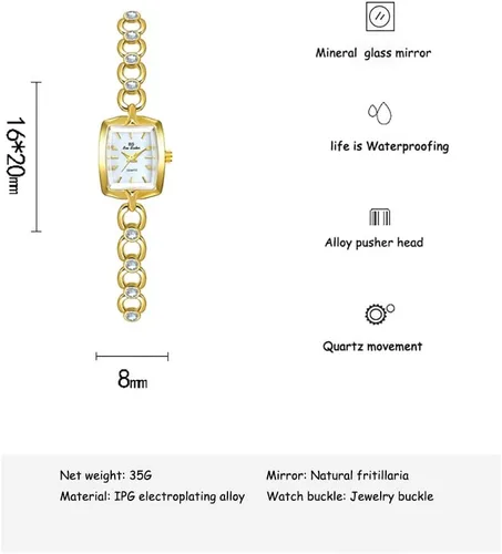 Vista 6 de XCZAP Moda elegante vestido versátil reloj pulsera acero inoxidable cuarzo relojes