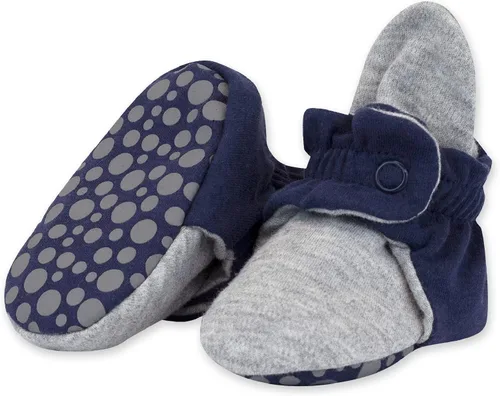 Vista 11 de Zutano - Botines de algodón orgánico para bebé, unisex, con suela antideslizante Brezo gris