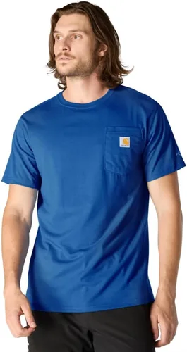 Vista 35 de Carhartt Force - Camiseta de manga corta, con bolsillo, de ajuste holgado y peso medio para hombre Malt