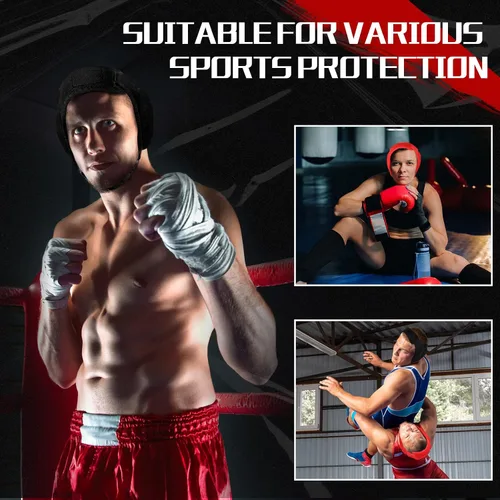 Vista 4 de Hoteam 3 piezas de protección suave para los oídos, para niños, jóvenes, adultos, niños y niñas, MMA BJJ Jiu Jitsu, 3