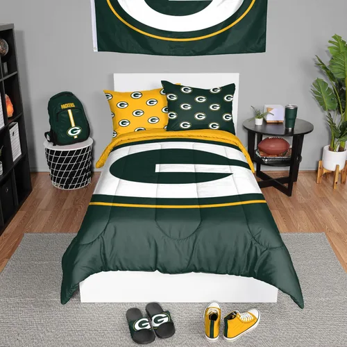 Vista 23 de FOCO Unisex-Adult NFL Team Logo Bed in a Bag Comforter Bedding 3-Piece Set