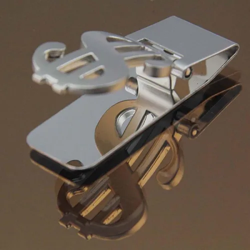 Vista 4 de Clip de dinero de acero inoxidable titular de la tarjeta de crédito M Acero