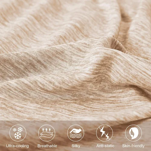 Vista 4 de Elegear Fundas de almohada refrescantes para personas que duermen con calor, fundas de almohada refrescantes japonesas Q-Max 0.5, en ambos lados