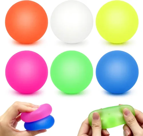 Vista 7 de 3 bolas antiestrés para adultos, bola blanda sensorial con textura de gel de memoria para niños y adultos, ejercicios de mano, regalos de fiesta