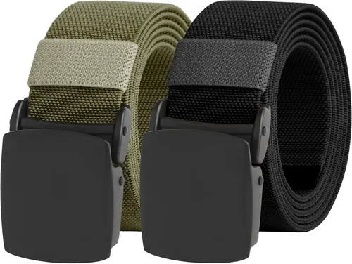 Vista 52 de UNGGJKB Men's Tactical Belt, Nylon Casual Elastic Belt, Work Belt That Can Be Cut And Adjusted