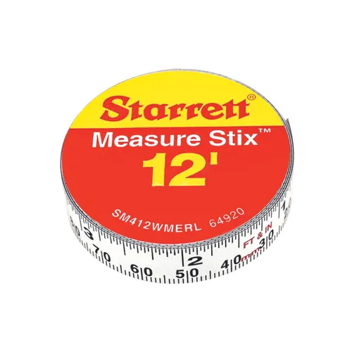 Vista 13 de Starrett Cinta métrica Stix, 1/2" x 48" (4'), estilo S1
