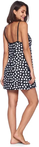 Vista 5 de Casual Nights Conjunto de camisón y bata tipo kimono de rayón de 2 piezas para mujer
