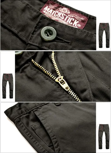 Vista 5 de Match Mens Regular-Fit Casual Flat Front Chino Pants