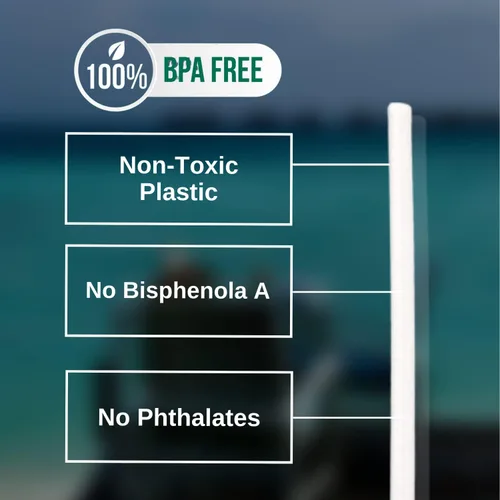 Vista 5 de 6 popotes de repuesto para botella de agua de boca ancha Hydro Flask, 6 popotes y 2 cepillos para popotes incluidos [9.5 pulgadas]