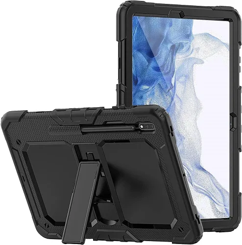 Vista 2 de SaharaCase Defense Series - Funda para Samsung Galaxy Tab S8 (2022) [parachoques a prueba de golpes] Protección de pantalla completa resistente