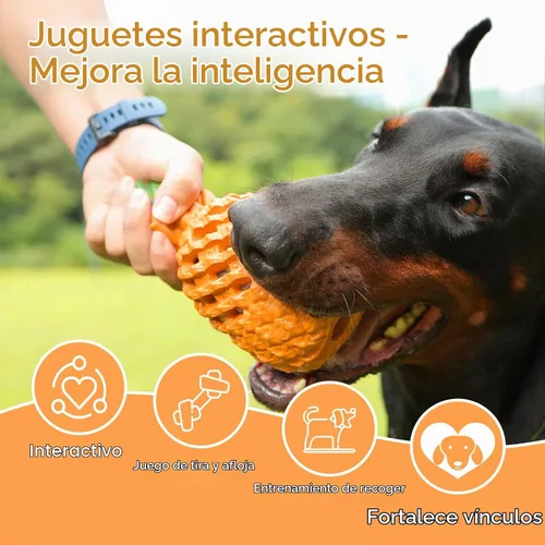 Vista 6 de Juguetes Pequeños para Perros - Piña, Juguetes Resistentes e Indestructibles para Perros Masticadores Agresivos