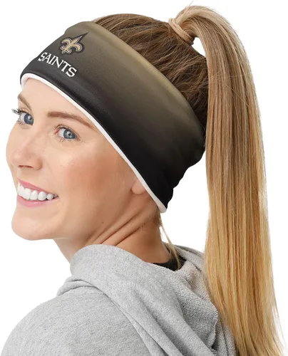 Vista 64 de FOCO Diadema de moda para mujer con logotipo de equipo de la NFL Gradiente impreso.