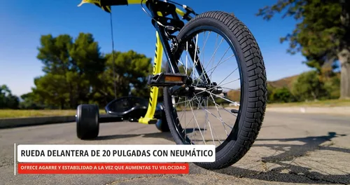 Vista 3 de Razor DXT Drift Trike amarillo, talla única