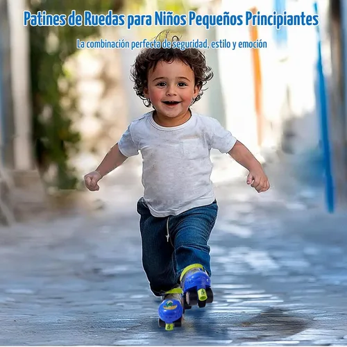 Vista 6 de Kids Roller Skates for Girls and Boys Age 2-4 Years Old,Adjustable Quad Toddler Children Beginner Roller Skates