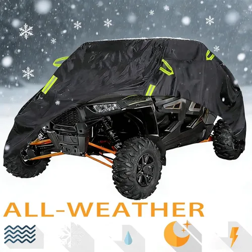 Vista 6 de UTV Cover for CFmoto UFORCE 600 2 SEAT, Water Resistant Outdoor Storage All-Season Dust Protection, Weather Resistant Vehicle Cover for Garage or