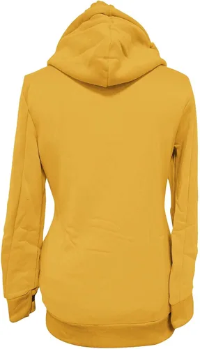 Vista 2 de EOPUING chaqueta informal con capucha y cuello alto para mujer con estampado floral con cremallera cordón abrigo con bolsillo