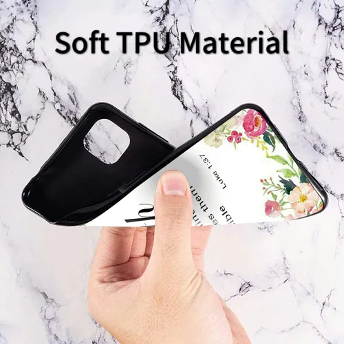Vista 4 de Rossy Funda para teléfono TCL 30 XL T701DL con versículo bíblico 1-37, patrón elegante cristiano para mujeres y hombres, funda protectora