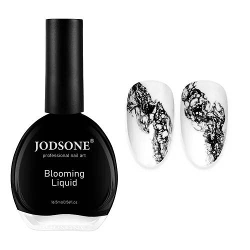 Vista 11 de JODSONE Ocean Wave - Esmalte de uñas en gel, 0.6 fl oz, líquido floreciente blanco ondulado para propagar el efecto de onda, texturas de ondas
