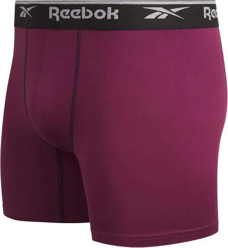 Vista 4 de Reebok Calzoncillos tipo bóxer para hombre Paquete de 3 bóxers elásticos ultrasuaves para hombre Paquete de ropa interior deportiva para hombre
