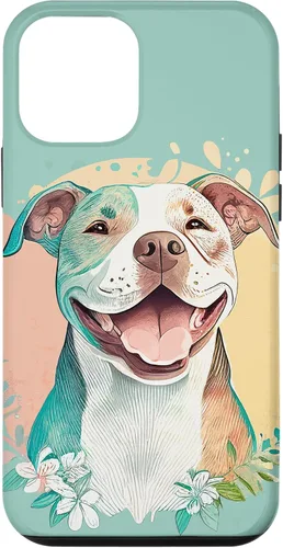 Vista 16 de Pit Bull - Carcasa para iPhone 17, diseño artístico de Pitbull para mujer