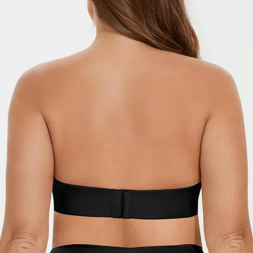 Vista 2 de MELENECA Brasier sin varillas para mujer, ligeramente acolchado, con soporte antideslizante, sin tirantes