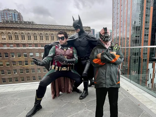 Vista 4 de Bane Mask - Máscara para disfraz de Batman