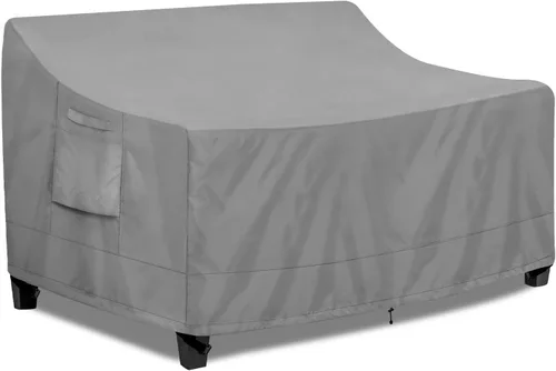 Vista 17 de PureFit Funda impermeable para sofá de exterior, funda para muebles de sofá de patio, funda de sofá biplaza de 2 plazas con ventilación de aire