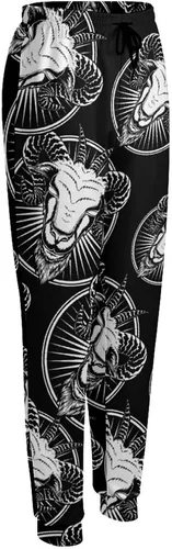 Vista 5 de Baphomet Head Womens Sweatpants High Waisted Jogger Pants Trousers with Pockets