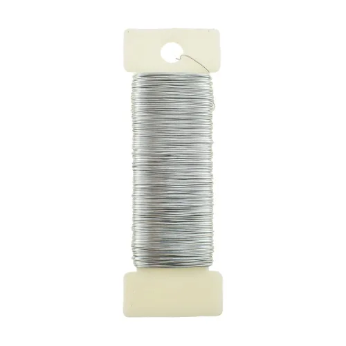 Vista 12 de HAHIYO Alambre Negro de Calibre 22 - 1 Rollo, 38 Yardas (115 Pies) Alambre Floral Flexible para Manualidades, Coronas de Navidad, Arreglos