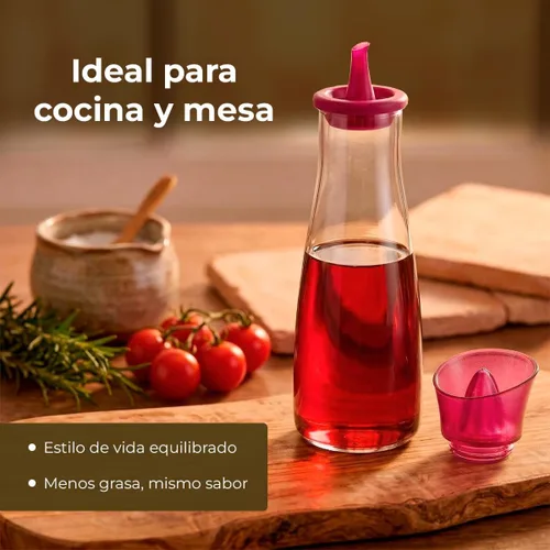 Vista 6 de Tescoma Botella dispensadora de vinagre de 8.5 onzas, con boquilla antigoteo