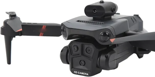 Vista 9 de Dron K6 con 3 cámaras HD, batería incorporada, cuadricóptero plegable para mayores de 14 años, vista en tiempo real, posicionamiento óptico