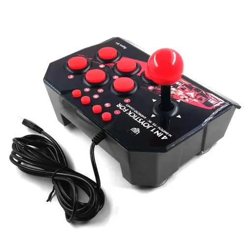 Vista 3 de Arcade Fight Stick Joystick for Switch PC MAC PS3 Andriod Linux Game Boxes using USB