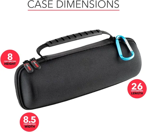 Vista 4 de HomEquip Funda rígida para altavoz portátil inalámbrico JBL Flip 6 impermeable (solo la funda)